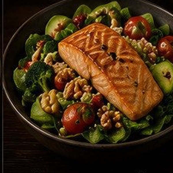 Salmon and quinoa power bowl